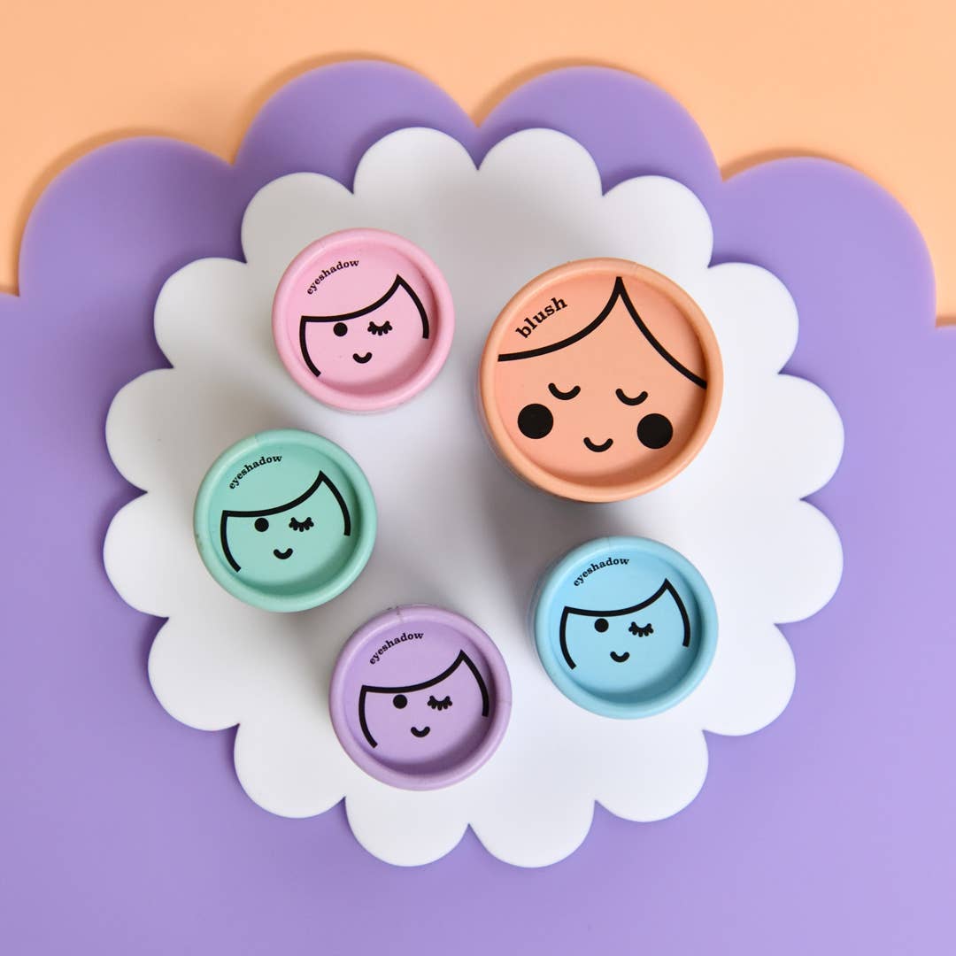 Kids Eco Natural Pressed Eyeshadow & Blush: Blue Eyeshadow