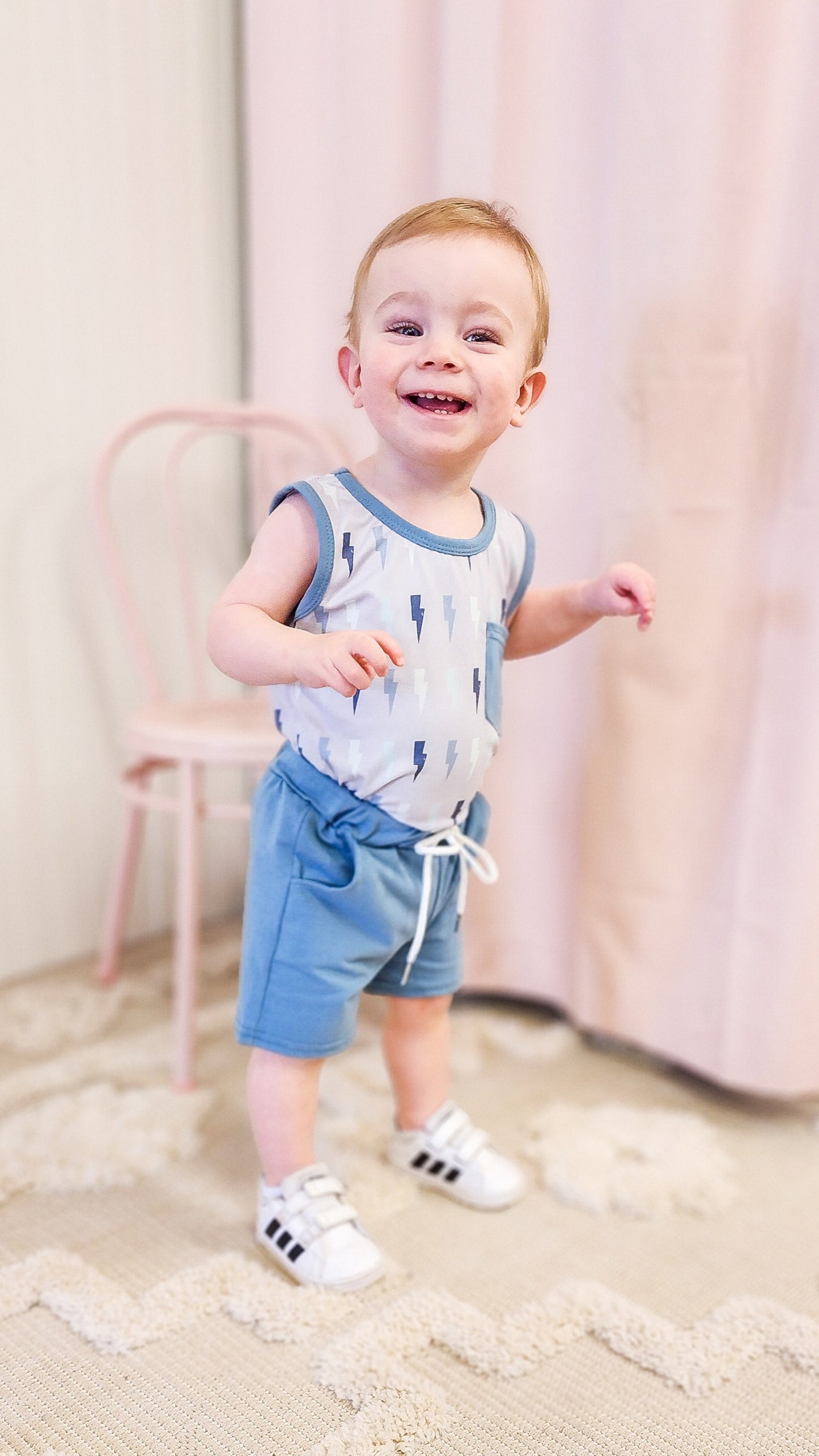 Lightning Storm Kids Tank & Shorts Set