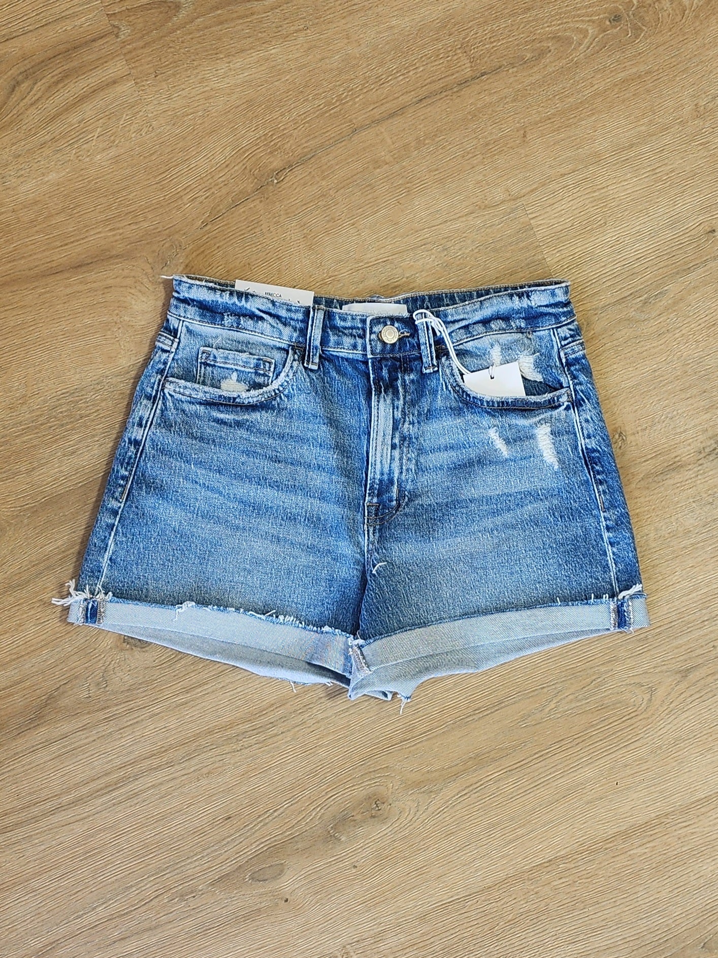 Alyssa Cuffed Denim Shorts