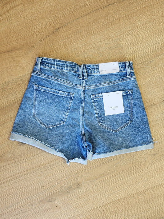 Alyssa Cuffed Denim Shorts