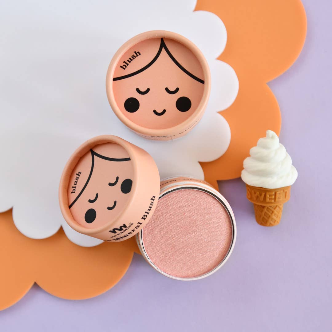Kids Eco Natural Pressed Eyeshadow & Blush: Blue Eyeshadow