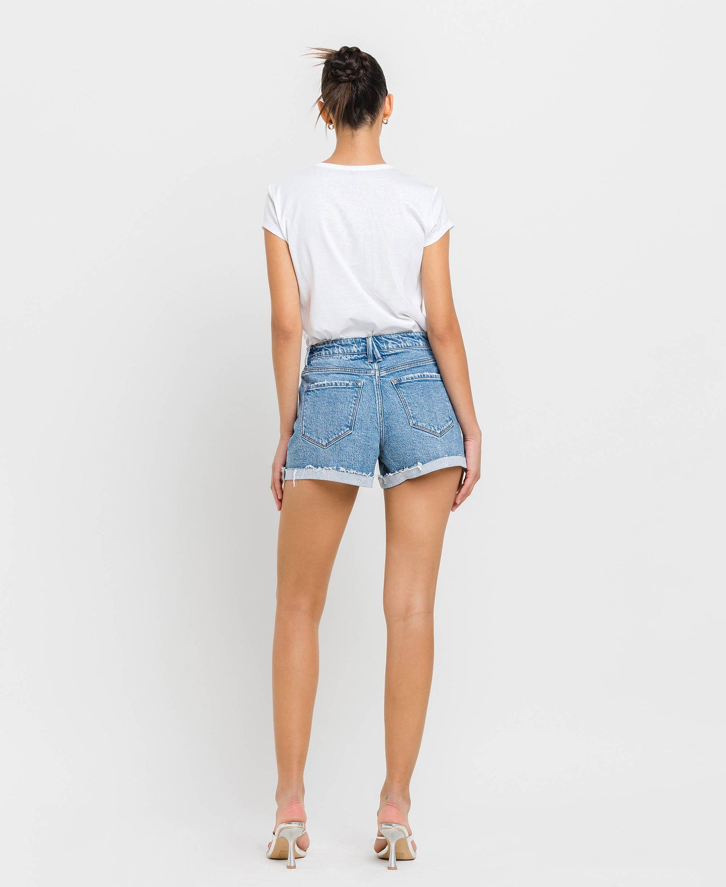 Alyssa Cuffed Denim Shorts