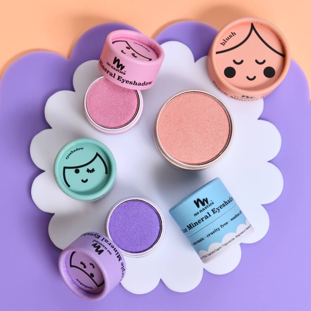 Kids Eco Natural Pressed Eyeshadow & Blush: Blue Eyeshadow