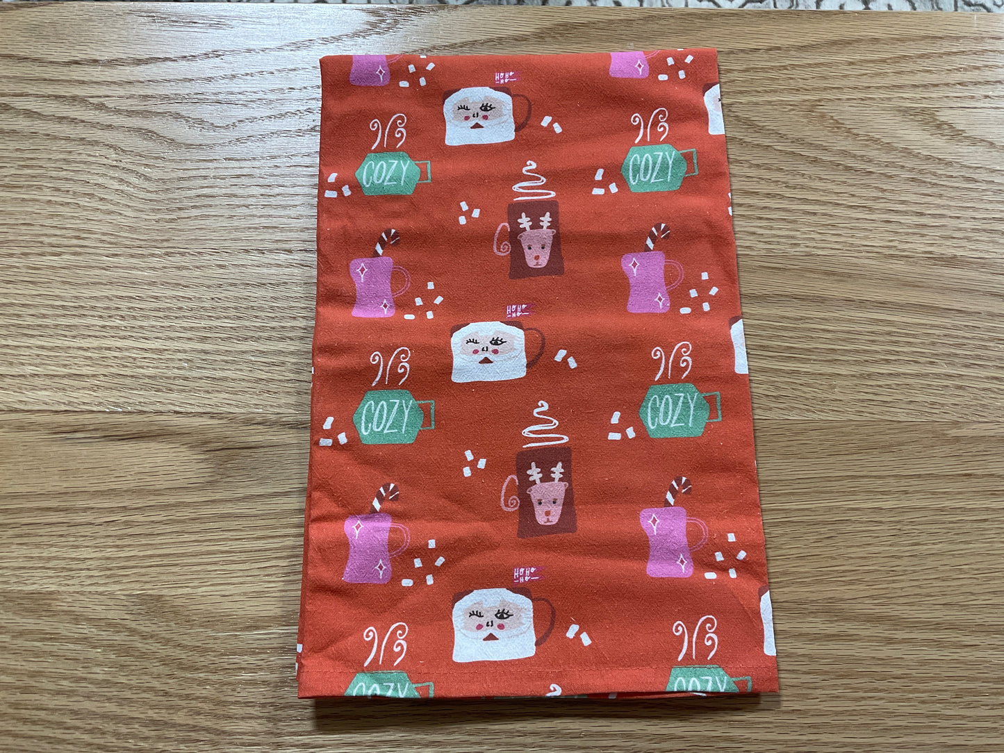 Doe A Deer Cozy Mug Christmas Flour Sack Towel