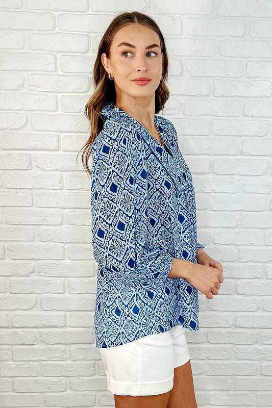 I Gave You My Heart Floral Babydoll Blouse