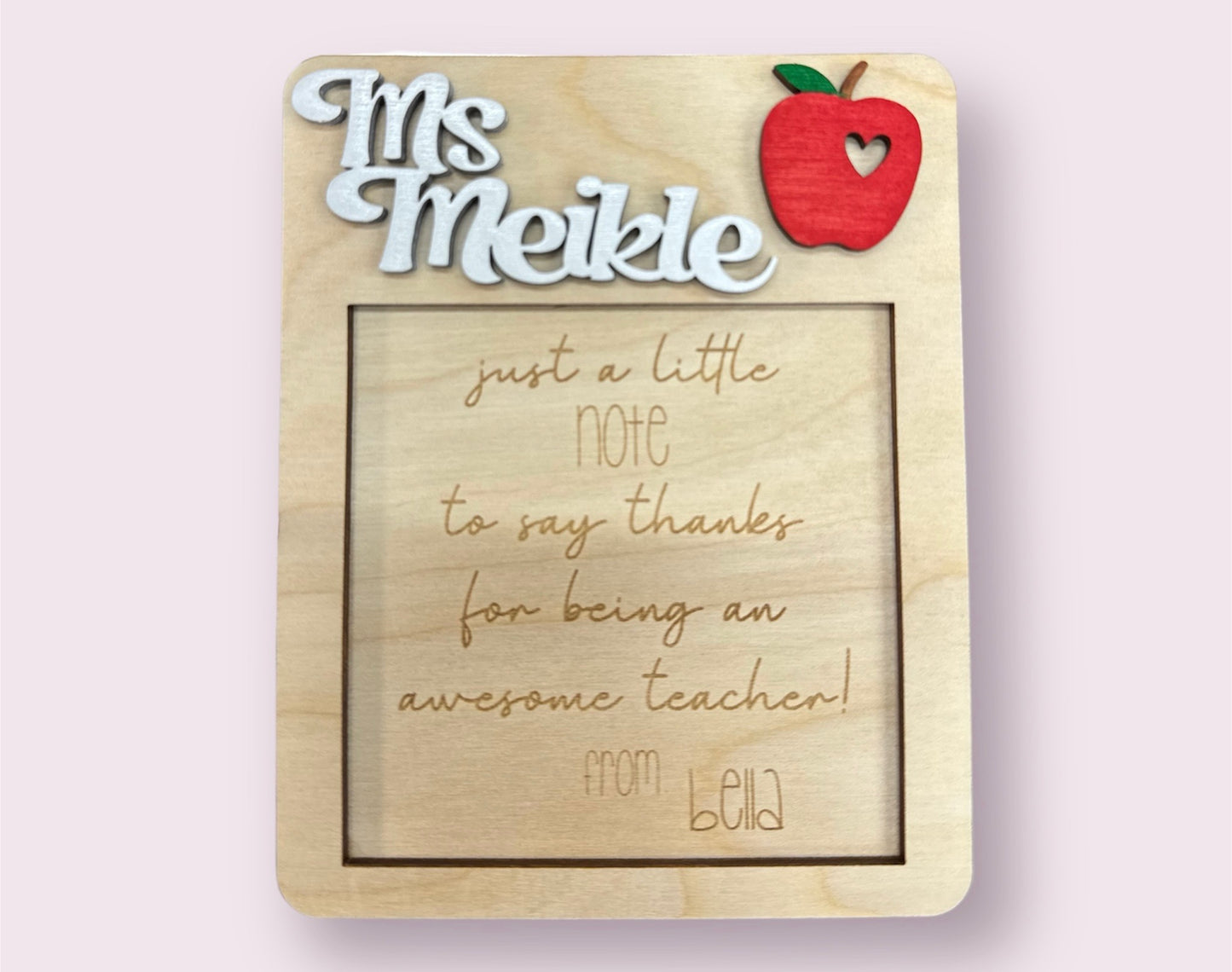 Custom Teacher Post It Note Holder - Made to Order!*