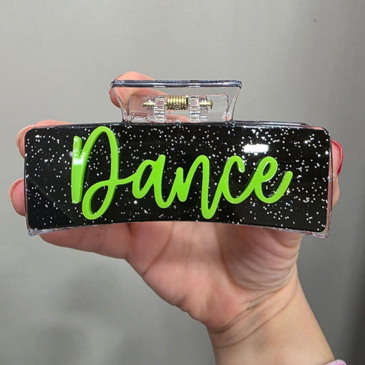 Dance Hair Large Clip 4"