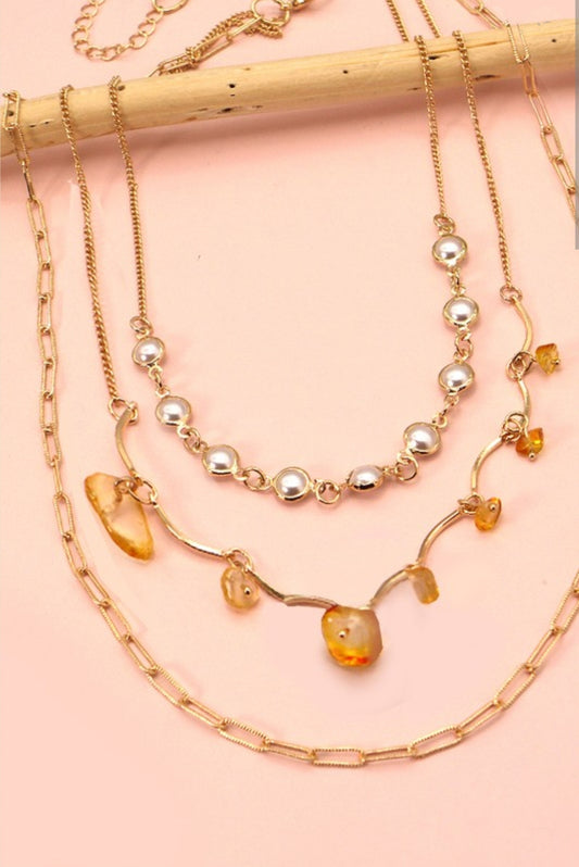 Pearl & Topaz Necklace