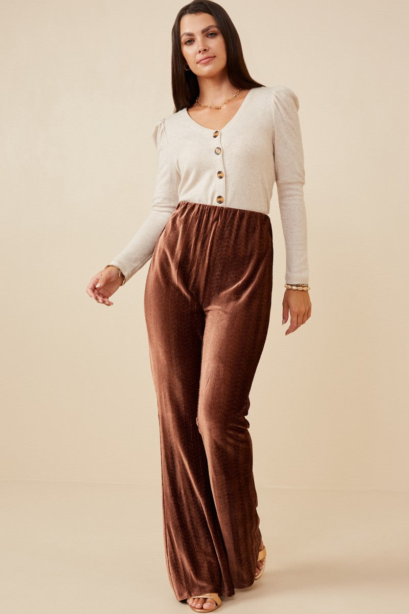 Velvet Flare Pants