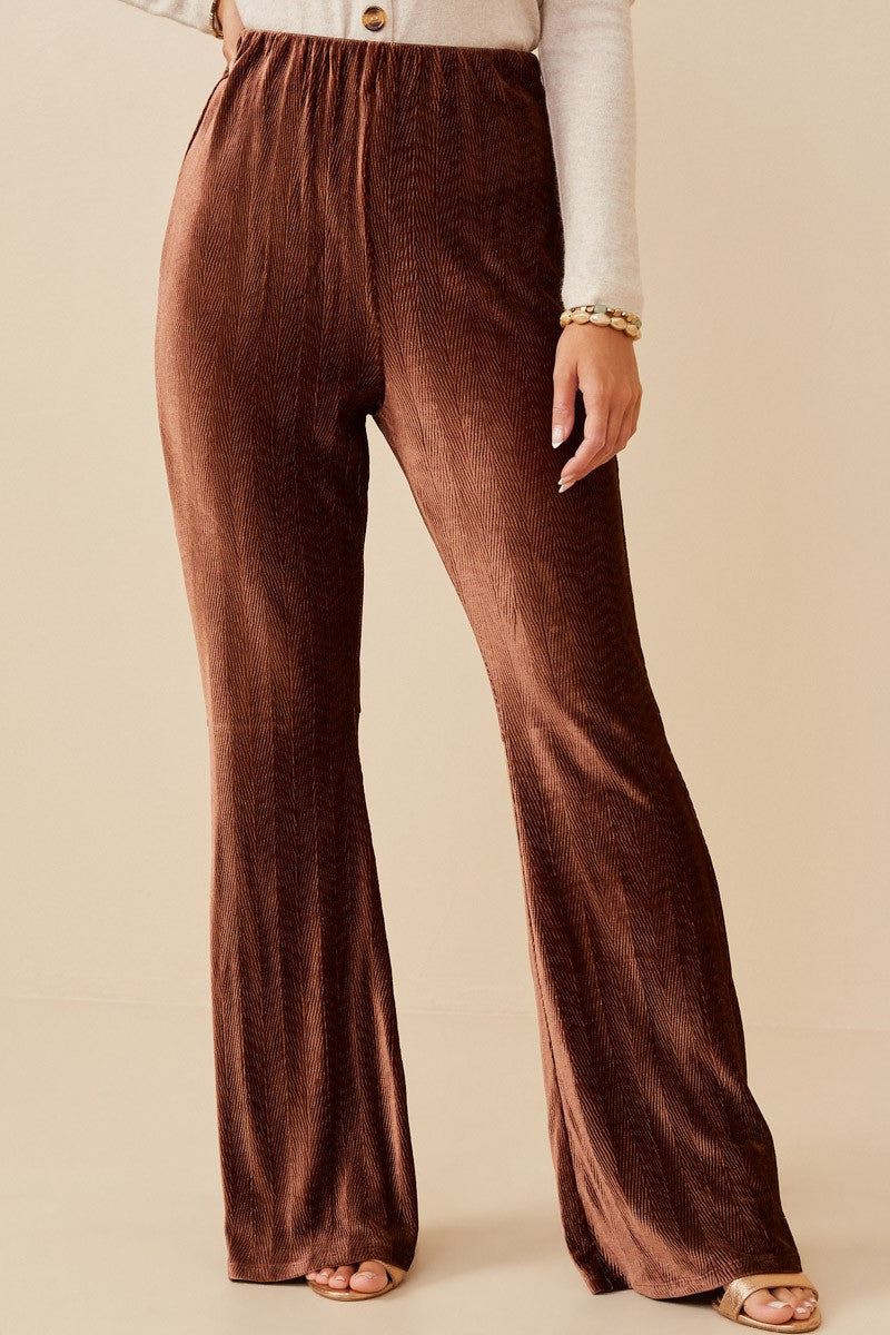 Velvet Flare Pants