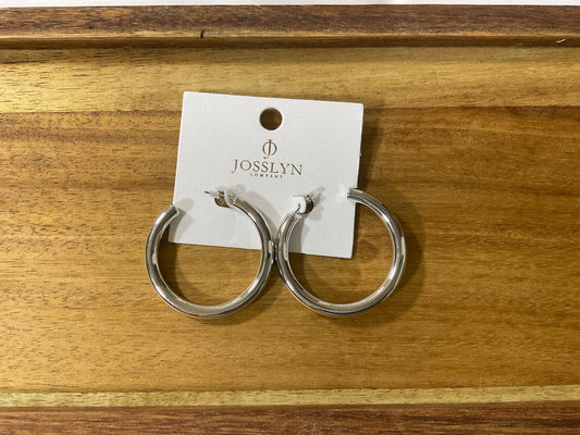 Josslyn Silver Chunky Hoop Earrings 1.75 Inch