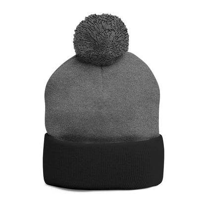 Pom-Pom Knit Cap - 'TITANS' Embroidered Beanie