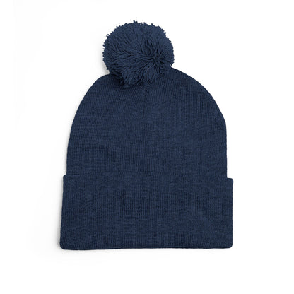 Pom-Pom Knit Cap - 'TITANS' Embroidered Beanie