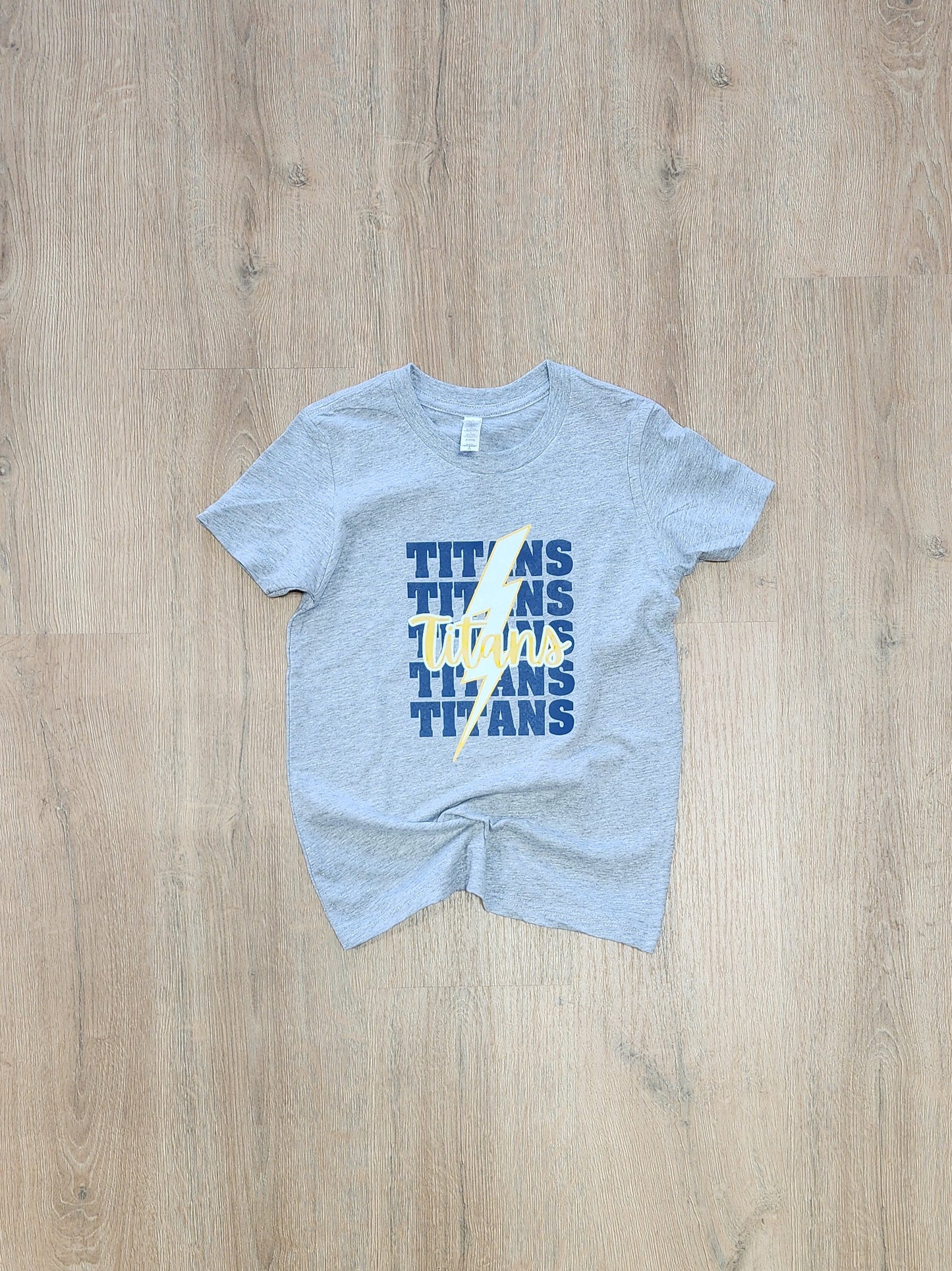 Youth *Titans* Repeating Tee - Athletic Gray