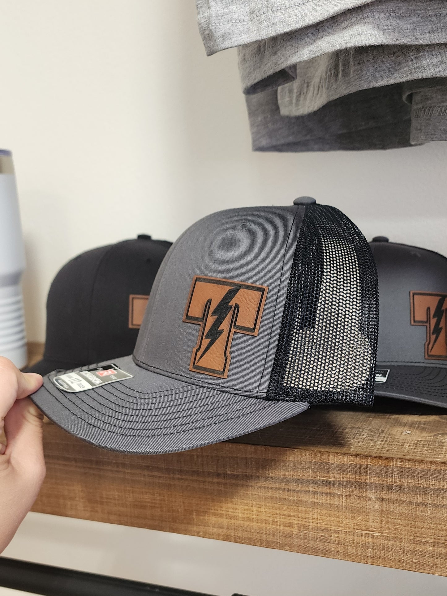 Titans Trucker Hat with Leather Patch