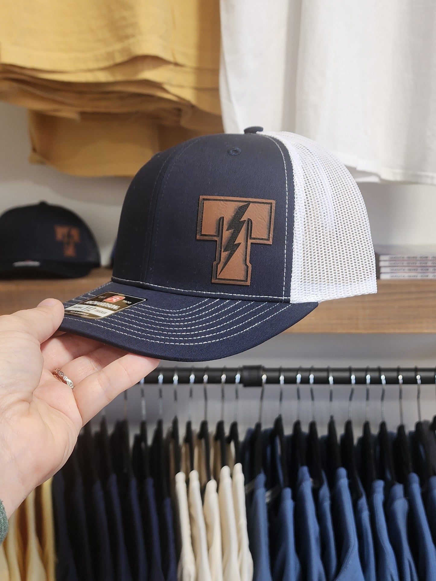 Titans Trucker Hat with Leather Patch