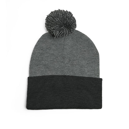 Pom-Pom Knit Cap - 'TITANS' Embroidered Beanie