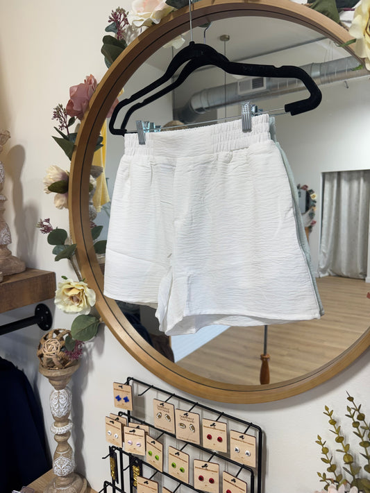 White Linen Shorts