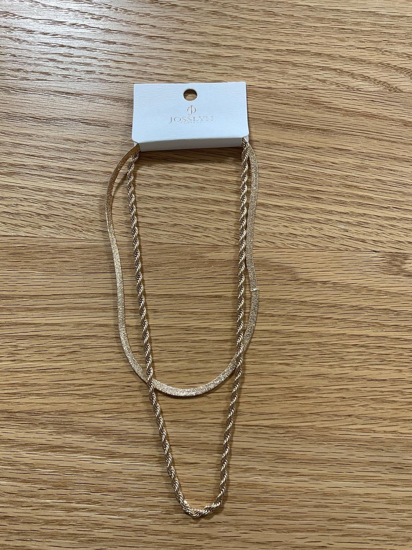 Gold Double Layer Necklace