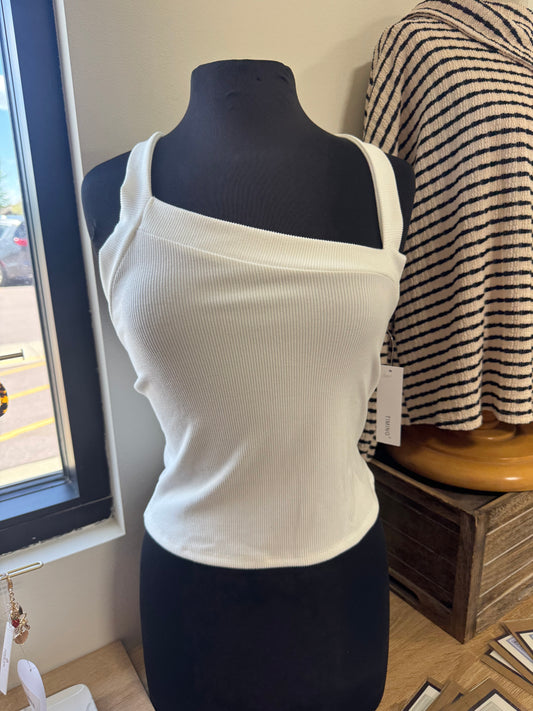 Asymmetrical Halter Top