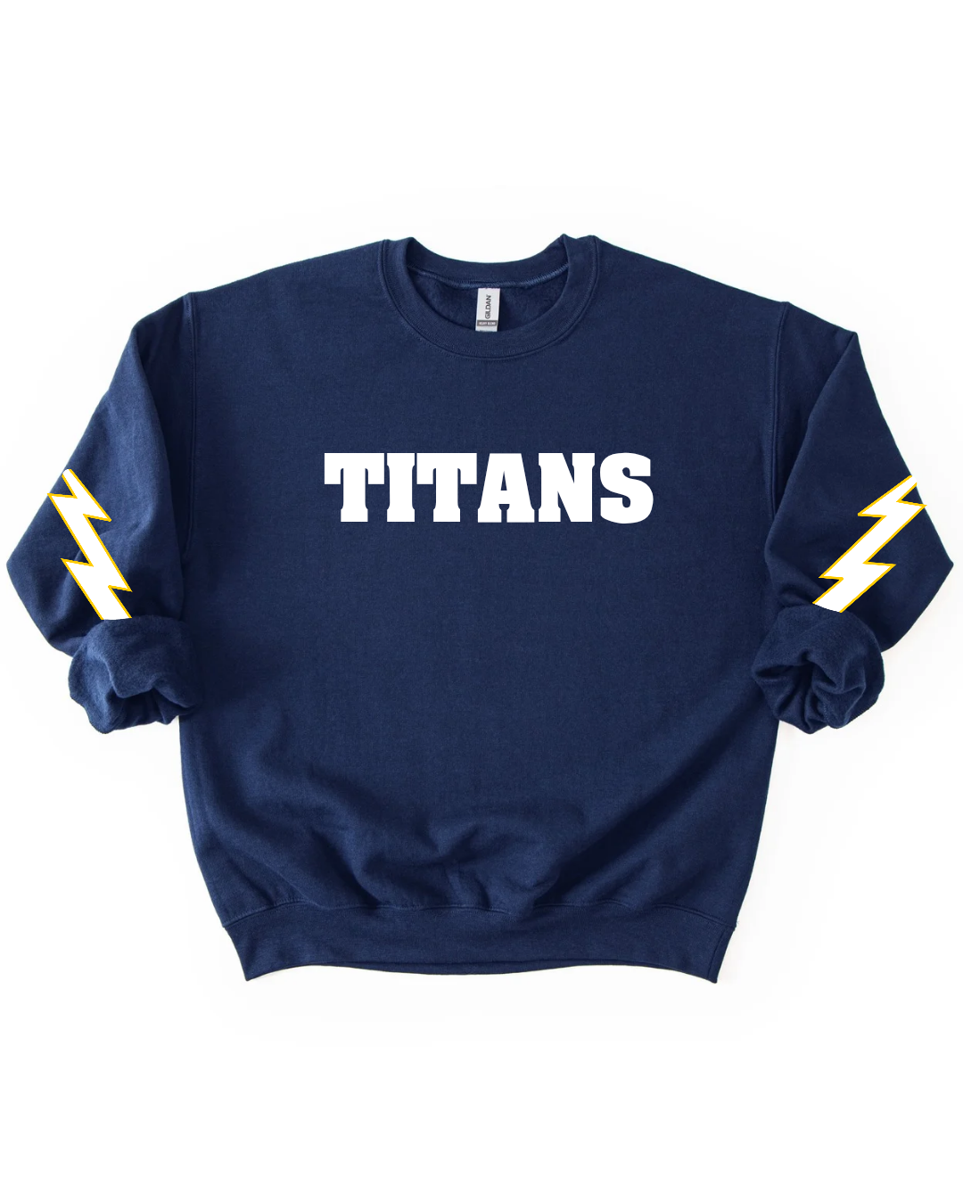 Titans Lightning Bolt Sleeve Crew