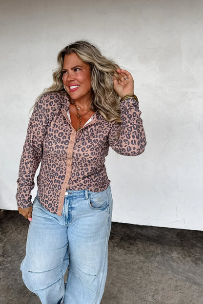 PREORDER: Kori Snap Button Waffle Top