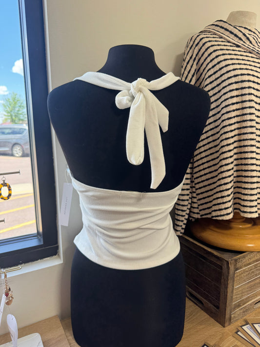 Asymmetrical Halter Top