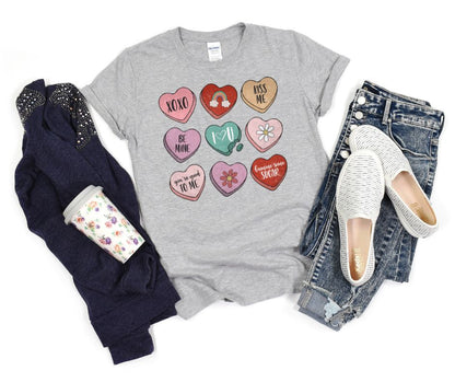 Candy Hearts Graphic Tee