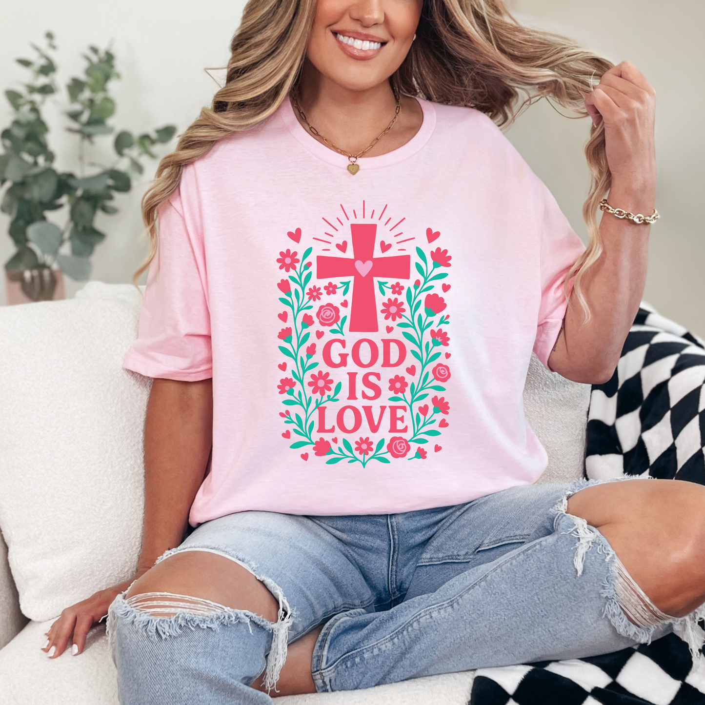 God Is Love Graphic Tee and Sweatshirt