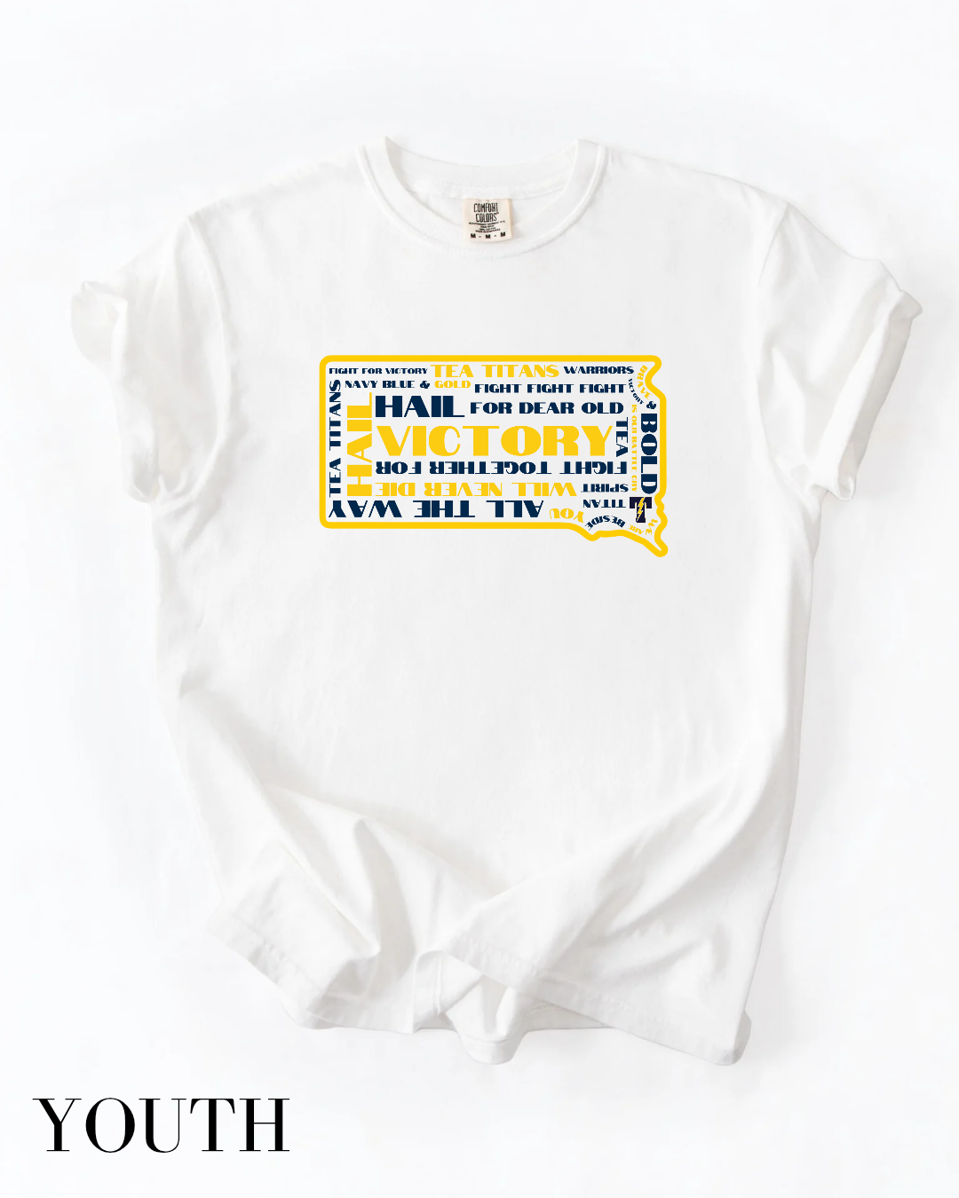 Kids Tea Area "Titan Fight Song SD Border" Graphic Tee