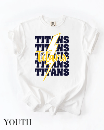 Kids Tea Area "TITANS *Repeating*" Graphic Tee