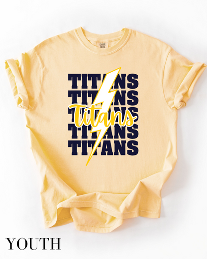 Kids Tea Area "TITANS *Repeating*" Graphic Tee
