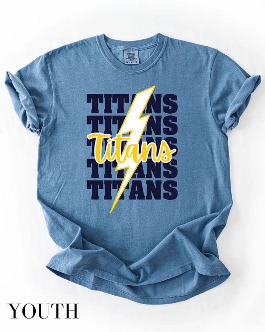 Kids Tea Area "TITANS *Repeating*" Graphic Tee