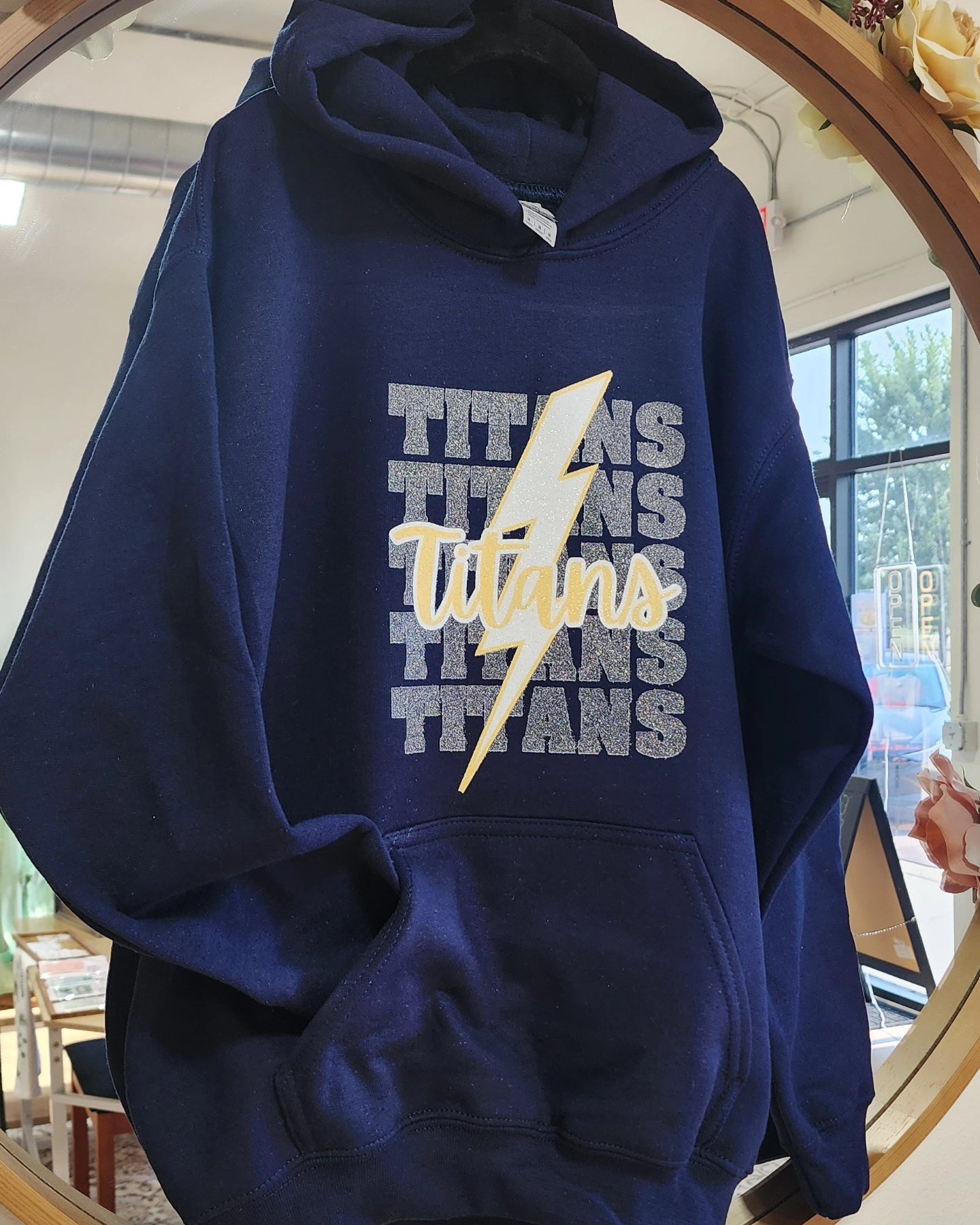 Kids Tea Area "TITANS GLITTER *Repeating*" Graphic Hoodie