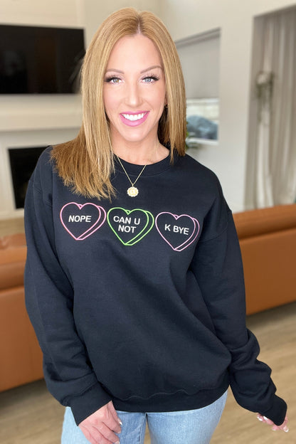 Snarky Valentine Embroidered Sweatshirt