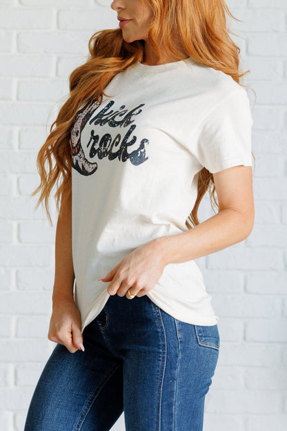 Kick Rocks Cowboy Boot Graphic Tee