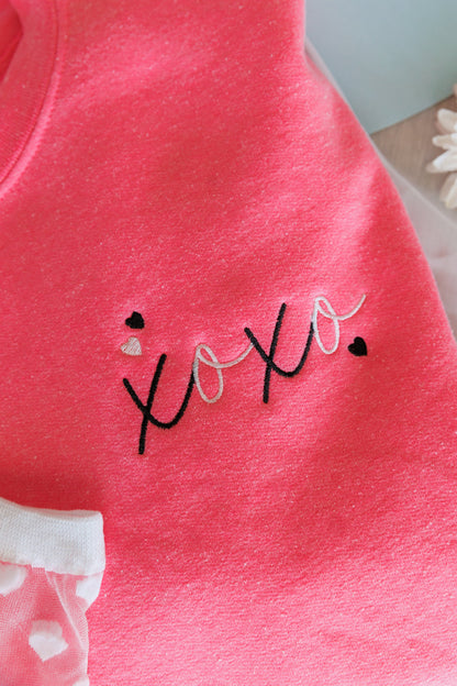 XOXO Embroidered Sweatshirt