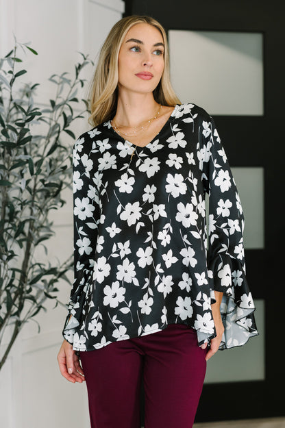 Time and Time Again Floral Blouse