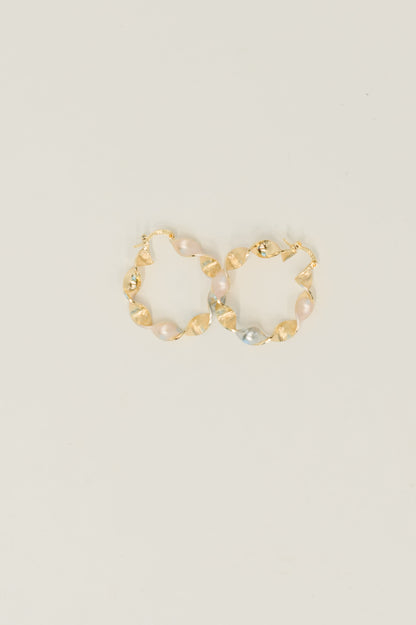 Twisted Sisters Plated Alloy Hoop Earrings