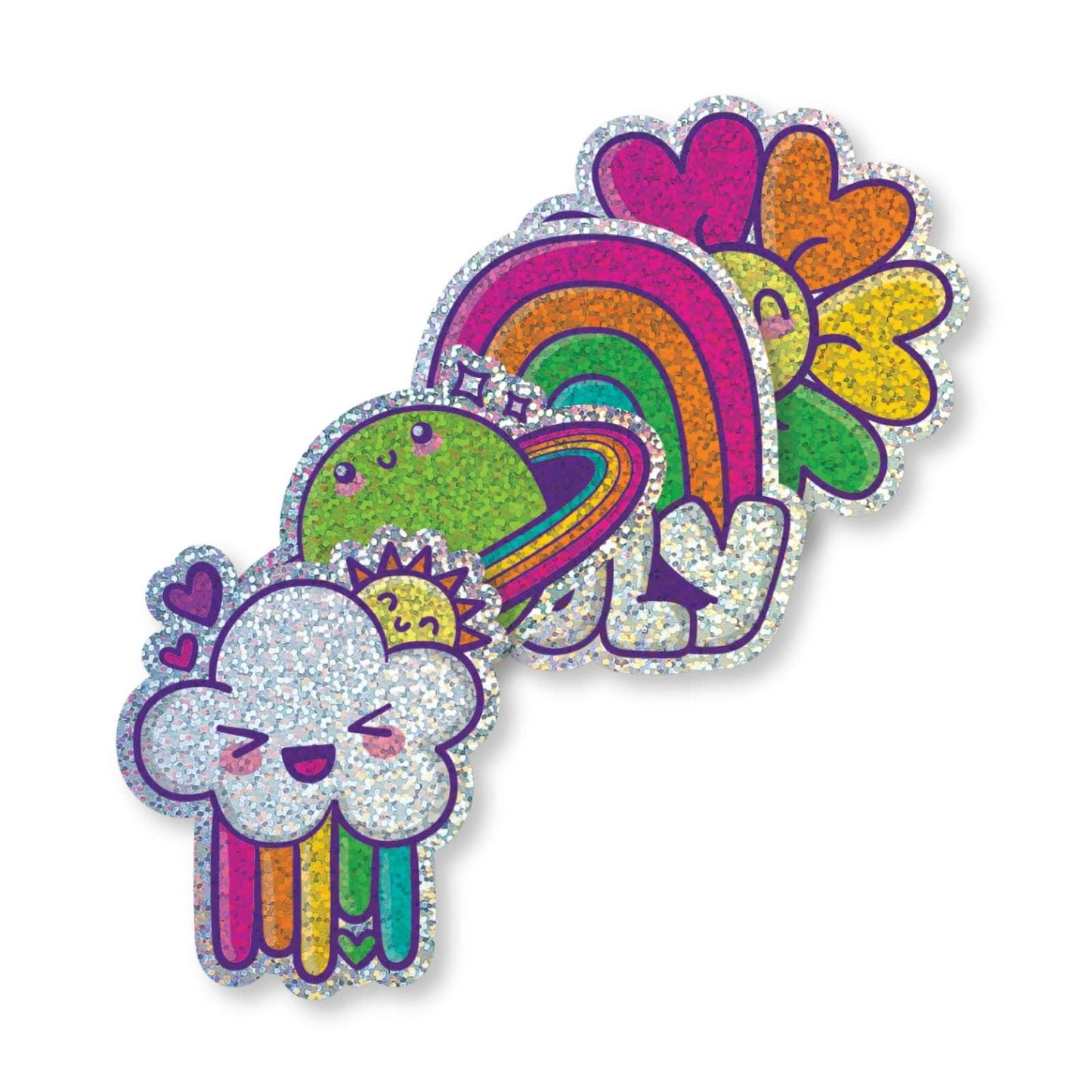 Stickiville Stickers: Happy Rainbows - Vinyl (4 Die-Cut)