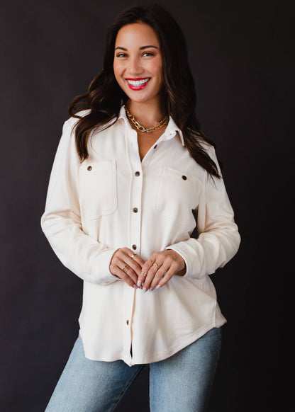 Ivory Super Soft Button Up