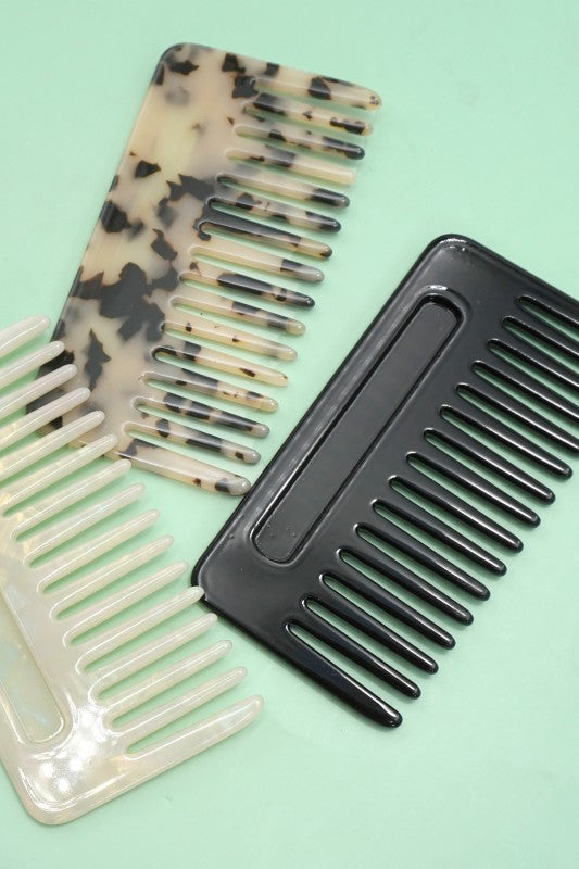 Tan and Black Tortoise shell Hair Comb