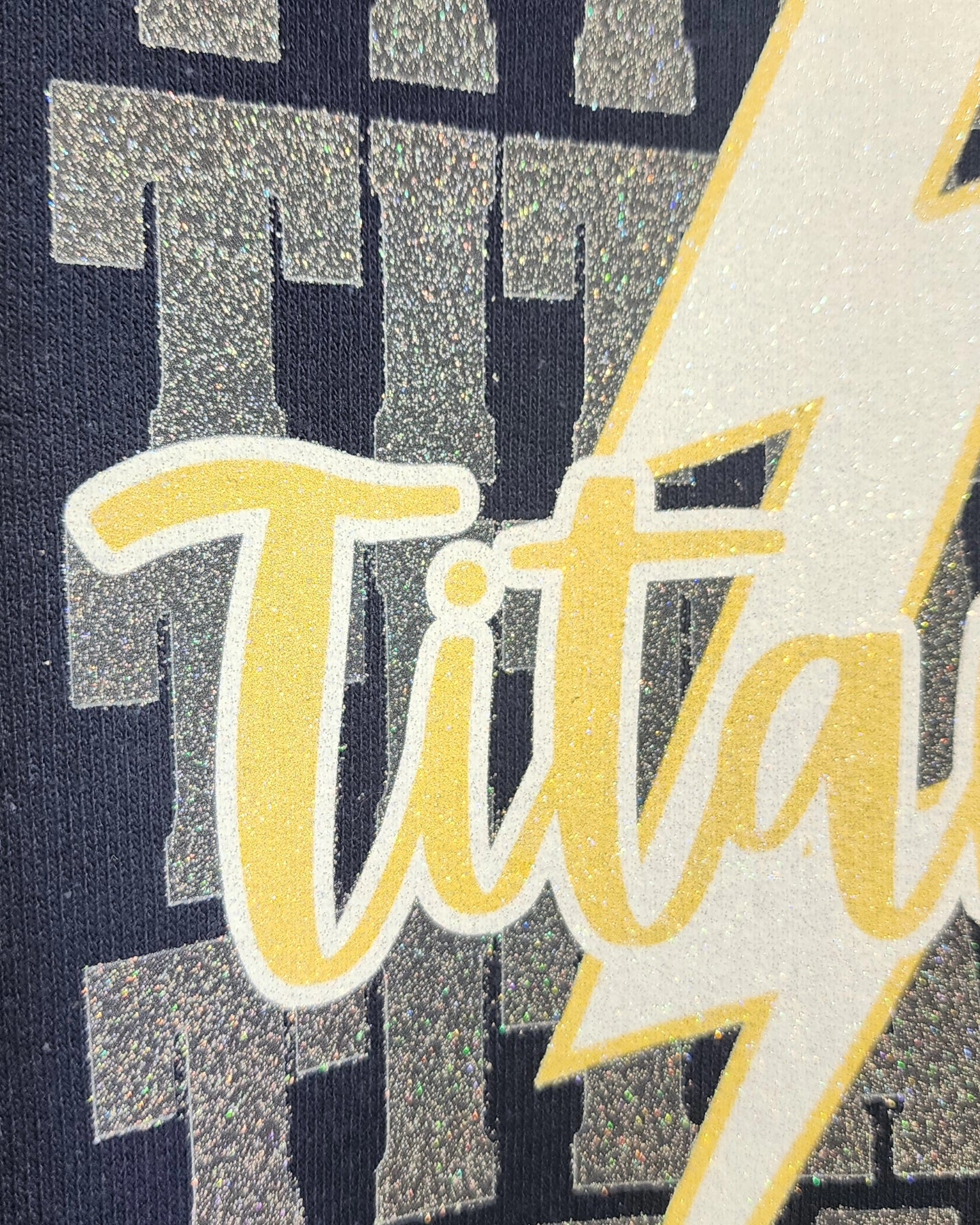 Kids Tea Area "TITANS GLITTER *Repeating*" Graphic Crew