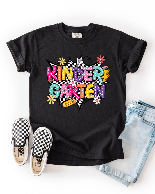Checkered Grade Graphic Tee - Youth