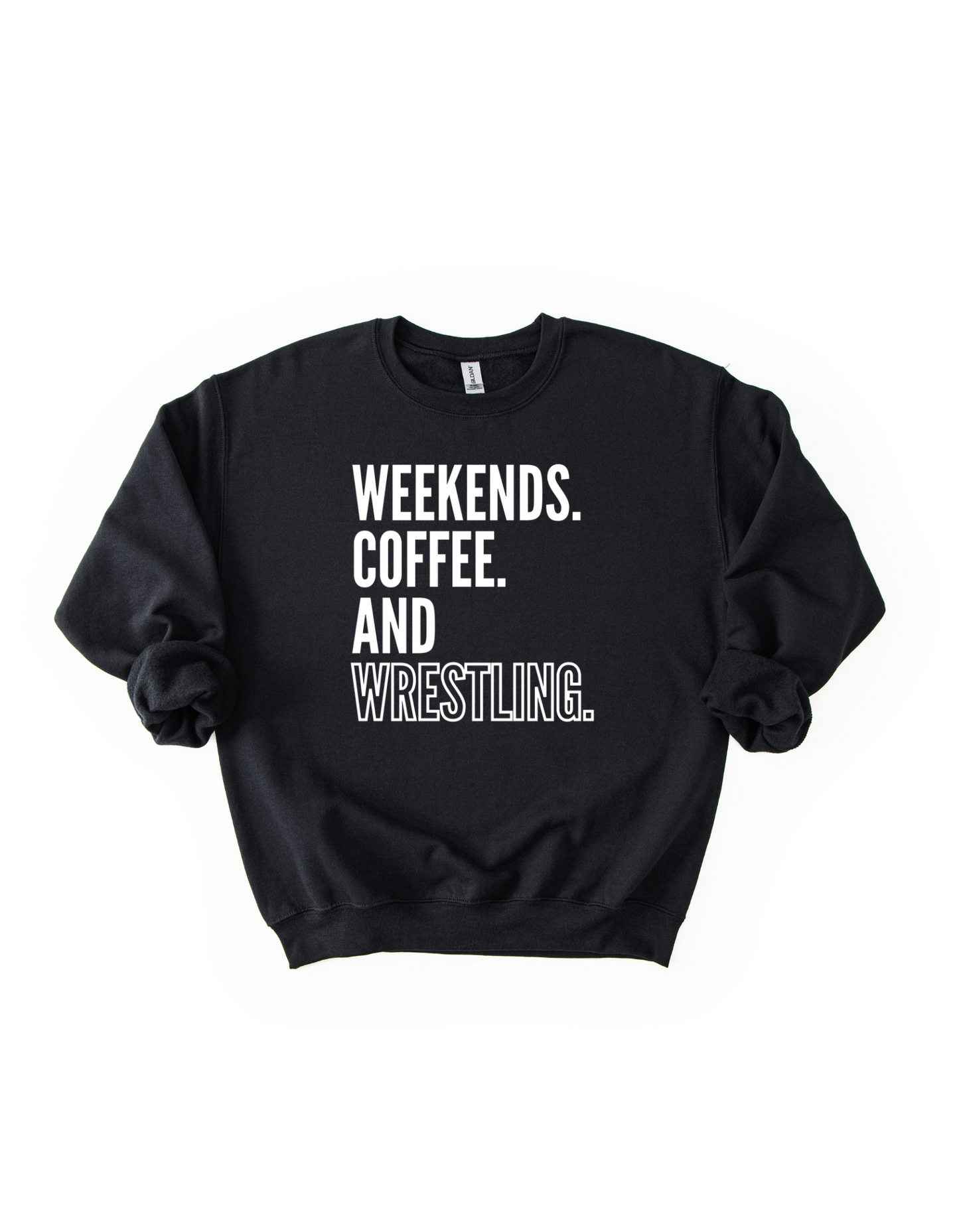Weekends, Coffee, & Wrestling Crewneck