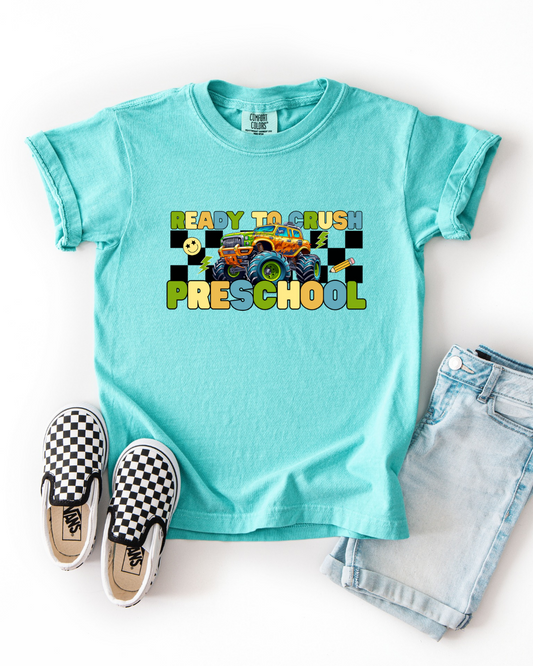 *Custom* Preschool Monster Truck Grade Graphic Tee - Youth