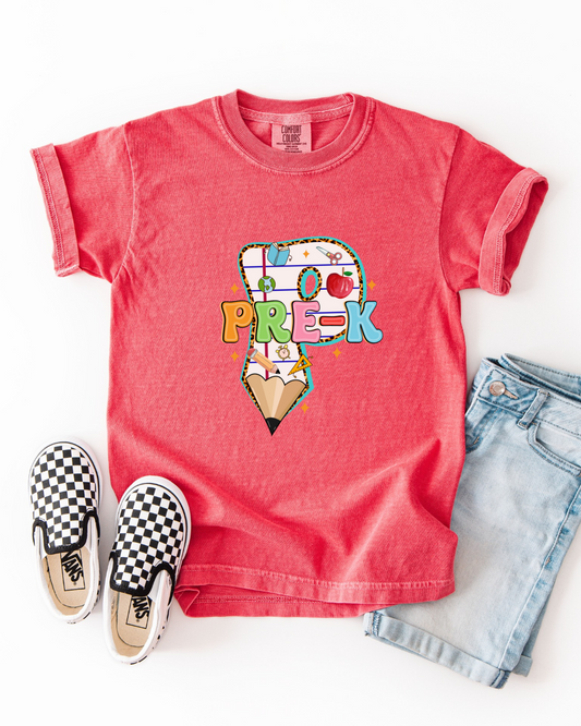 Pencil Pad Grade Graphic Tee - Youth