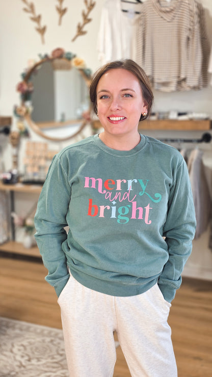 Merry and Bright Crewneck Sweatshirt