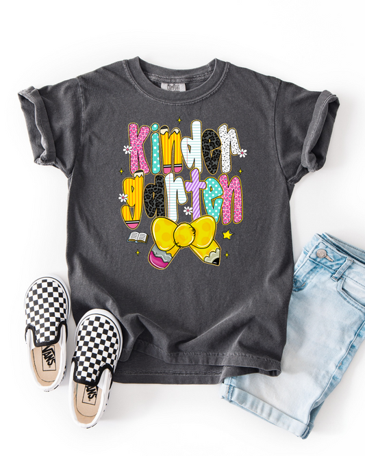 Pencil Bow Grade Graphic Tee - Youth