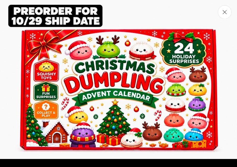 *PREORDER* Mystery Dumpling Squishy Advent Calendar